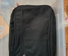 Black laptop bag