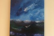 Wild sea oil painting