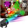 2021 Halloween Christmas Projector Lights, Outdoor Holiday Decorations,Halloween Led Projector Lights, 16 Patterns Waterproof Xmas Snowflake Snow Light, Party Garden laser Projection Lamp Image 4