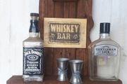 Rustic Floating Whiskey Bar / Display
