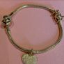 Pandora Gold Bracelet with Charms Image 6