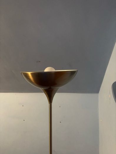 Chrome torchiere floor lamp