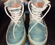 Men's denim boots
