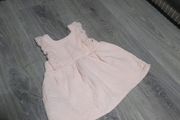 peach quilted baby dress