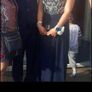 Strapless Navy blue with diamonds with zip on back Ball Gown/ Debs/ Prom Dress size UK 8 Image 2