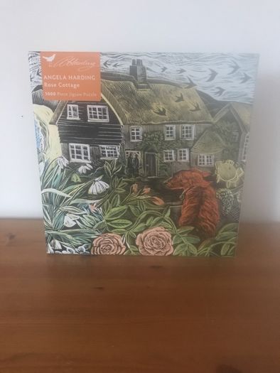 Rose Cottage Jigsaw by Angela Harding