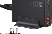 200W 6-Port USB Charging Station, PD 100W 65W 45W 20W 18W USB C GaN III Charger Laptop &amp; Phone Fast Charger Plug, Compatible with MacBook Pro/Air,Dell XPS, iPhone 15/16/14/ Pro, iPads, Steam Deck