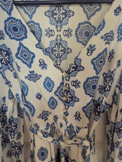 Blue & white dress