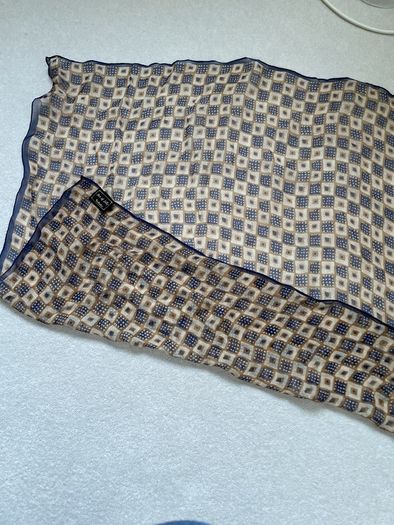 Large square silk scarf