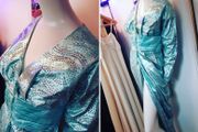 Sensational Sequined Couture gown Dancer Performer Costume