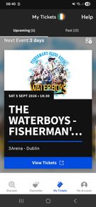 Waterboys 2 tickets