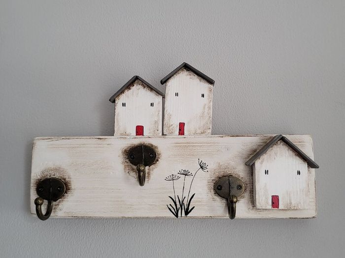 Handcrafted wooden key holder