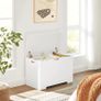 _Toy box chest bench storage space seat chest bench storage chest with large capacity white, wood, 76 x 48 x 40 cm (W x H x D) Image 3