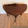 Mahogany half moon hall table Image 2