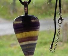 Fluorite necklace lovely shape