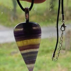 Fluorite necklace lovely shape