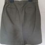khaki green cotton short skirt Image 3
