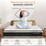 King Size Mattress Hybrid Mattress Medium Firm 150x200x30cm 12 inch, 2000 Pocket Springs, Gel Memory Foam, 7 Zone Support, Motion Isolation for Comfort Sleep Image 6