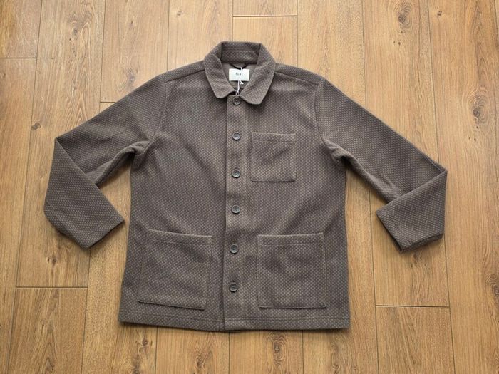 Folk Men's Greyson Waffle knit Mole Overshirt Size Large