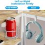 Computer Desk with Full Monitor Stand,100 cm Home Office Desk with Reversible Storage Shelves,Small Study Desk with Headphone Hook and Cup Holder,Oak Image 3