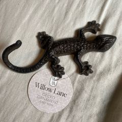 cast iron gecko garden ornaments