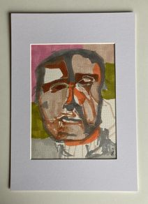 Original art Abstract portrait pop art Art original Art portrait painting contemporary Irish Art abstract painting