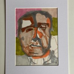 Original art Abstract portrait pop art Art original Art portrait painting contemporary Irish Art abstract painting