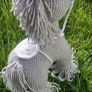 Handmade Crochet Horse Plushie - Grey, 37cm Image 2