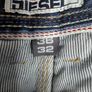 Diesel Hudson Mens Jeans W36 L32 Blue Faded Denim Straight Fit 100% Cotton Image 6