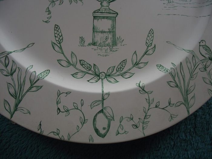2 X Wedgwood Hand Painted Wooden Chargers - 13" Dia. - Factory Prototypes