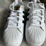 Adidas Superstars - UK 10 white - unworn - black stripe Image 6