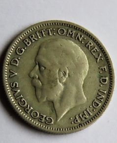 Silver 1933 Sixpence Good Luck coin 6d