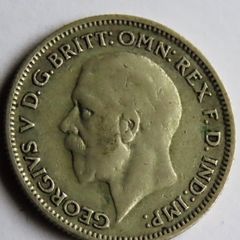 Silver 1933 Sixpence Good Luck coin 6d