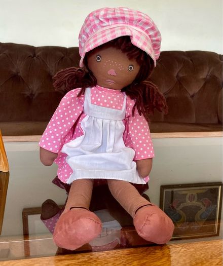 Vintage 1970s Pedigree Sarah Kay Black Rag Doll Ragdoll