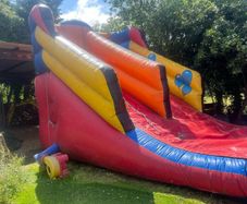 Bouncing castle slide
