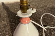 Louis Mulcahy Handmade Floral Pottery Table Lamp with Shade