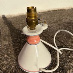 Louis Mulcahy Handmade Floral Pottery Table Lamp with Shade