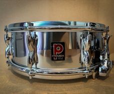 Premier 2000 Vintage 14 x 5.5 Chrome Over Aluminium Snare Drum 1970s