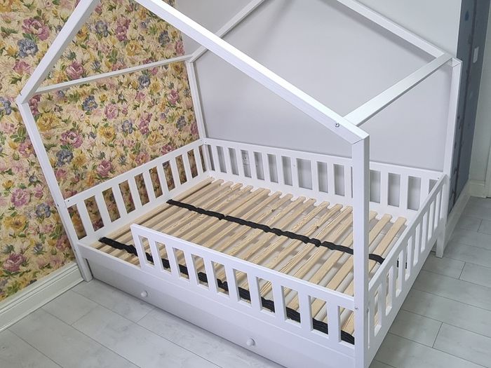 Kids Children Toddler Single Double Bed House