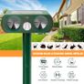 Ultrasonic Solar Cat Dog Repellent Fox Pest Scarer Deterrent Repeller Garden Image 6