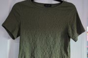 Khaki cropped top, NEW LOOK, size 10