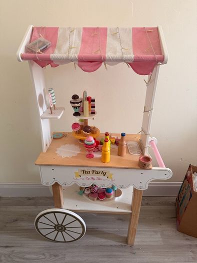Wooden ice cream truck