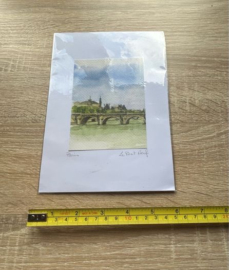 Watercolour Print of the Pont Neuf Bridge