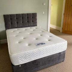New Stylish Double 4ft, 4ft6, King 5ft And 6ft Superking Sizes Divan Beds Instock. Drawers And Optional Tufted Mattresses Available. Free Delivery