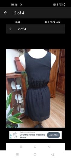 SELECT black elasticated waist with detal on  neck