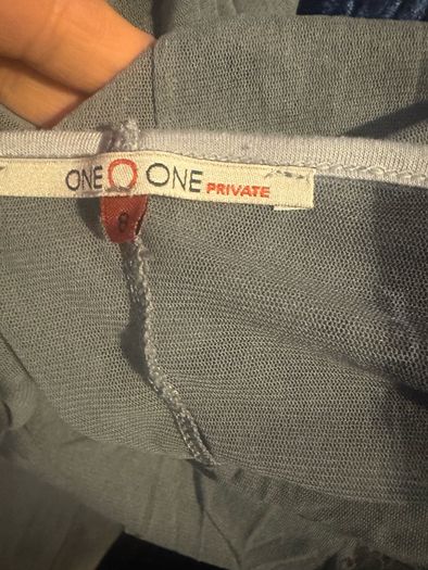 One O One French transparent oversized one size grey cover up top Postage included