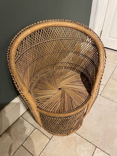 Vintage wicker chair