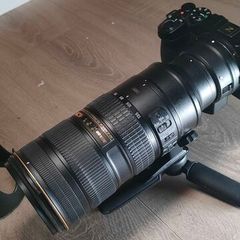 Nikon AF-S NIKKOR 70-200mm f/2.8G ED VR II + FTZ adapter + 77mm filter