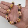 Antique Venetian African Style Thousand Eyes & Black Glass Beads Necklace Image 10