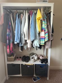 Open wardrobe